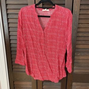 Grand & Green Dot Blouse Size Small